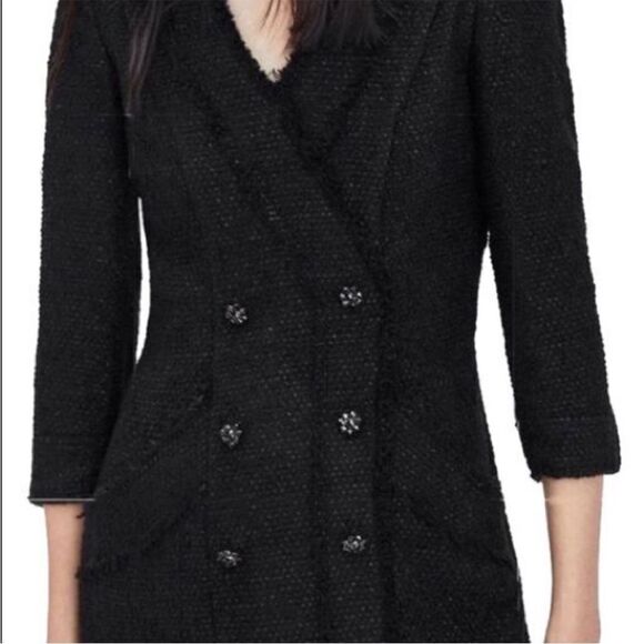 ZARA TWEED DRESS BLAZER DRESS - Picture 2 of 8